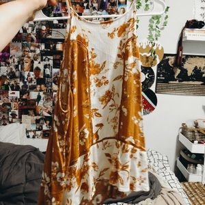 White and yellow blouse